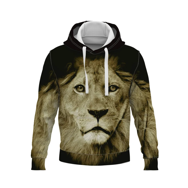 

Lion Men's New Animal Printing Hoodies Women 3d Lion hoodie Sweatshirts Fashion Tracksuit Streetwear Coat Novelty Kids Clothing
