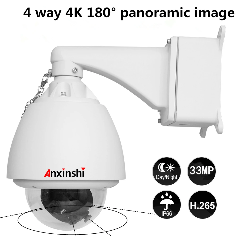 Панорамная сетевая камера Hisilicon 3559A с несколькими изображениями для дневного и