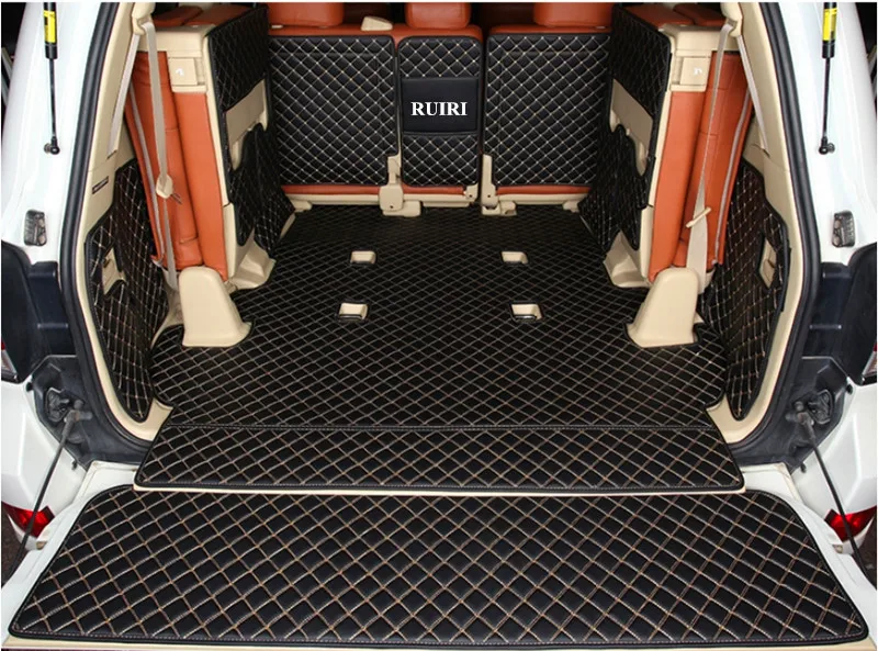 Полный Комплект ковриков для багажника автомобиля + коврик задней двери Lexus LX 570 7