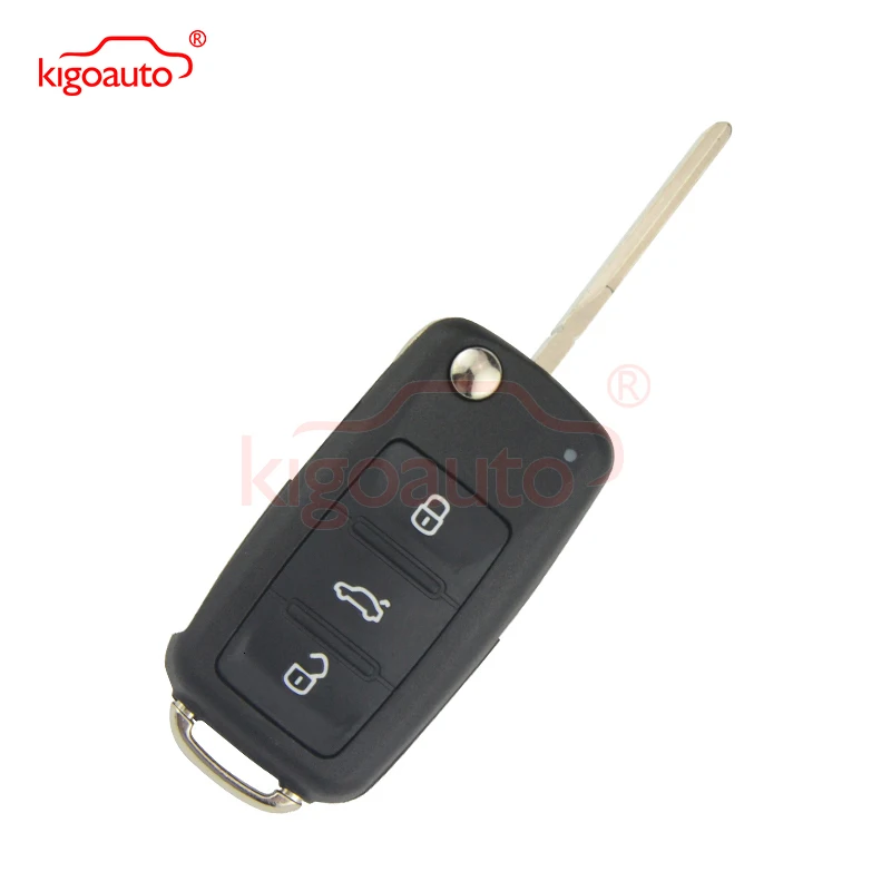 Kigoauto 2 шт складной дистанционный ключ оболочки 3 кнопки HU66 5K0 837 202 AD для Volkswagen Passat Polo Гольф Джетта Жук Tiguan 2012