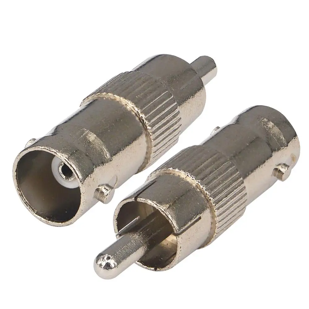 2 шт. CCTV RF разъемы BNC RCA адаптер Женский разъем к штекер никелевый Новый|connector sma|adapter
