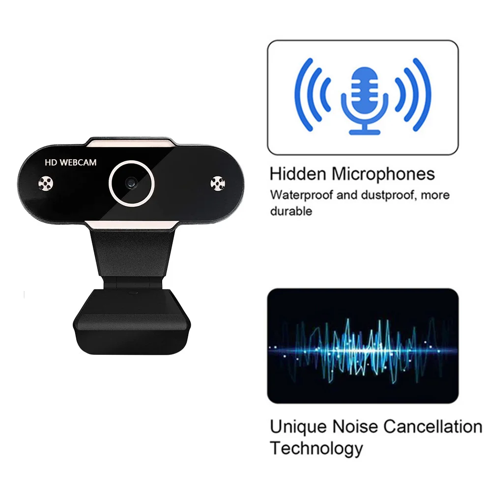 

1280 x 720p Web Camera 720P HD USB Webcam with Microphone for Laptop Desktop Computer Accessory Live Streaming