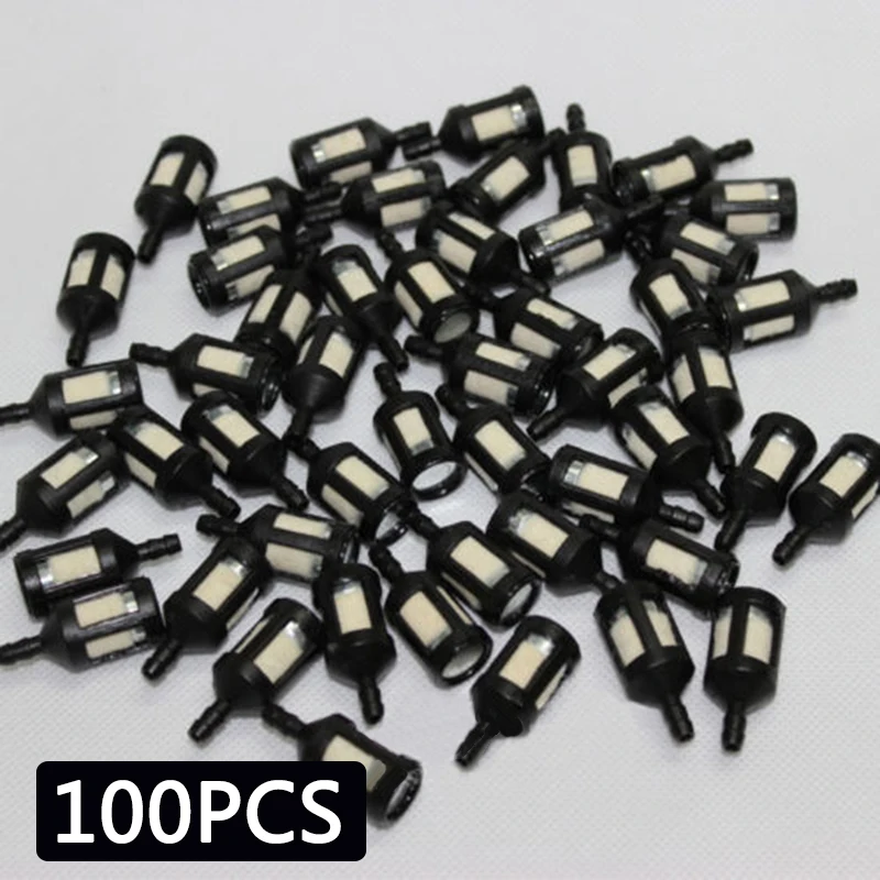 

100Pcs Engine Petrol Fuel Tank Filter Fit For 2mm 2.5mm 3mm Strimmer Hedge Trimmer Power Equipment Accessory Chain Saw Parts