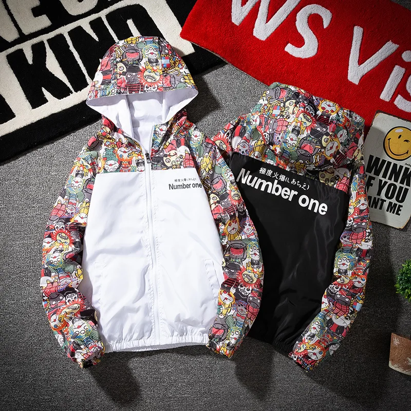 

2020 Zip Men Jacket Spring Autumn Fashion trend Brand Slim Fit Coats Male women Casual Baseball Bomber Jacket Overcoat Plus size