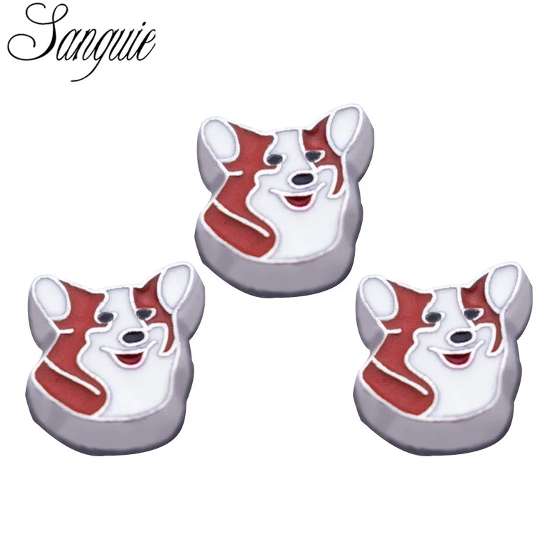 Новейшая модель 10 шт./лот украшения с собаками животных незакрепленные шармы