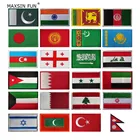 1 шт. 3D нашивки с флагом Ближнего Востока и Южной Азии, страной Пакистана, индием, Ираком, Ливаном, ободок на руку, эмблема для одежды