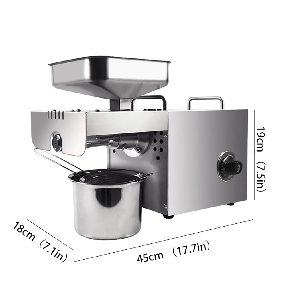 Коммерческий/Домашний Автоматический Пресс для Горячего и Холодного Оливкового Масла Извлекатель Нержавеющей Стали для Грецкого Ореха и Кокоса.