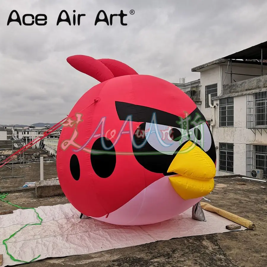 Горячая Распродажа Красный воздушный шар angry bird 3M H милый надувной птицы для