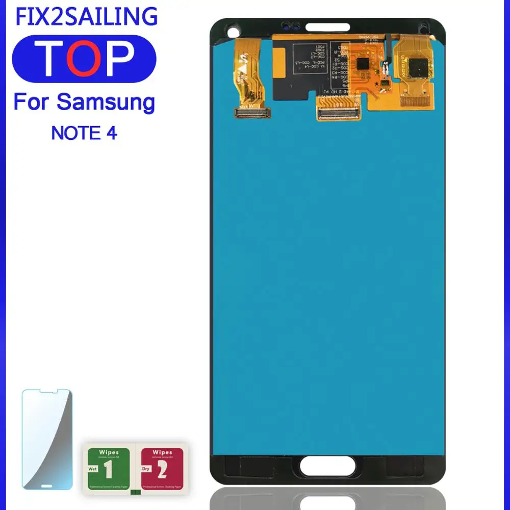 ЖК дисплей N910 для Samsung Galaxy Note 4 N910A N910F N910H сверхкачественный с сенсорным экраном и