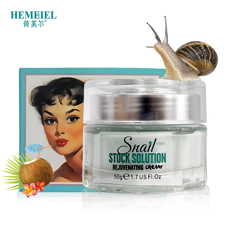 Кокосовый отбеливающий крем HEMEIEL для лица Антивозрастная эссенция улитки