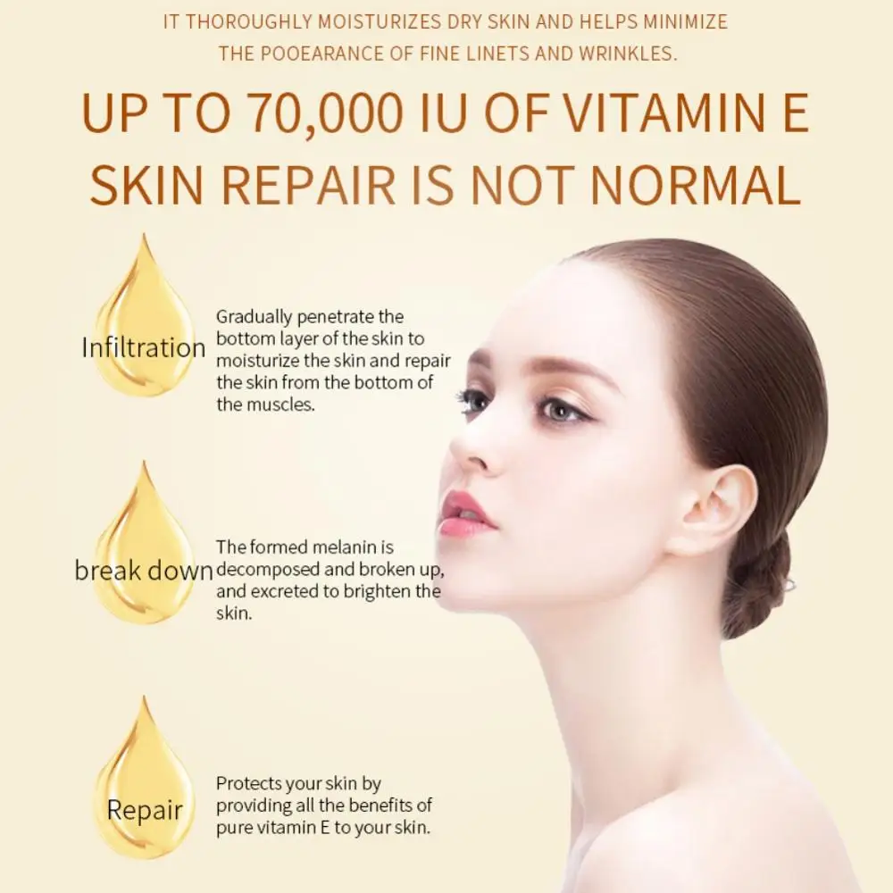 Vitamin E Serum Removing Dark Spots Freckle Speckle Fade Ageless Skin Care Whitening Face Anti Winkles Essence