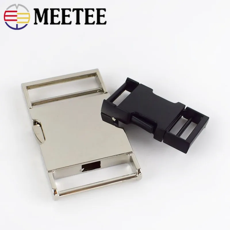 Backpack Strap Metal Buckles Dog Collar Webbing Quick Side Release Buckle Safety Belt Clip Clasp DIY Leathercraft Accessories | Дом и сад