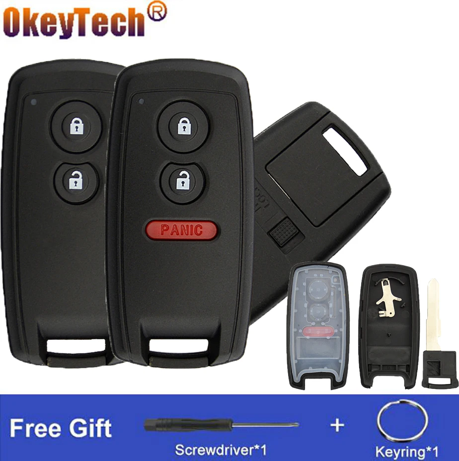 Okeytech 2/3 Buttons Smart Remote Control Key SHELL Case Cover For Suzuki SX4 Grand Vitara Swift Keyless Entry Fob Insert Blade |