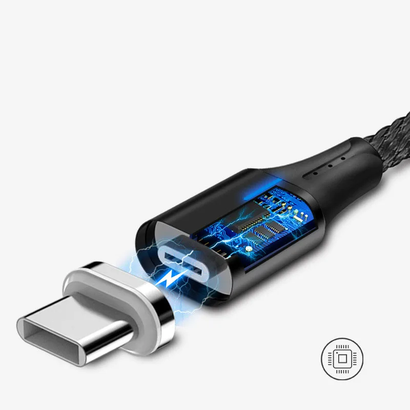 Micro USB C Магнитный кабель 5A супер быстрая зарядка Телефон Type магнитное зарядное