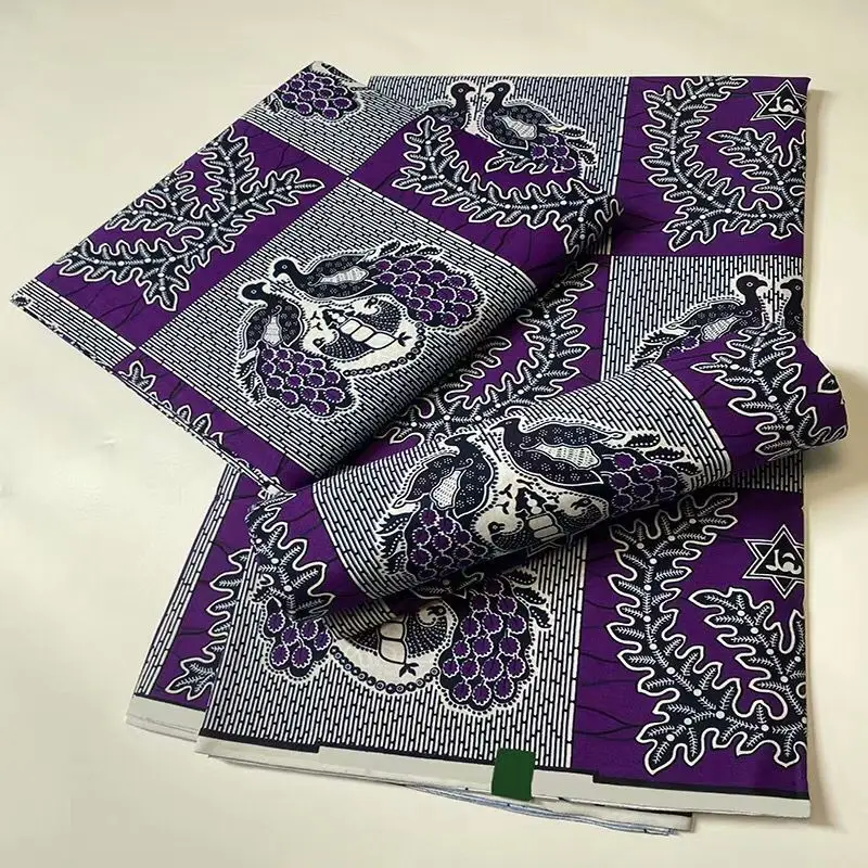

High Quality Ankara African Material For Wedding Dress Veritable Wax Rapper Batik Guaranteed Pagne Print Wax African Fabric