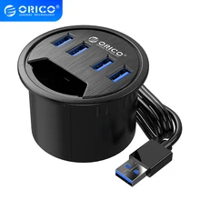 ORICO usb hub DESK-4U USB 3.0 Multi Hub Splitter High Speed 4 Ports Mount Adapter for Laptop PC Accessories hub usb 3 orico