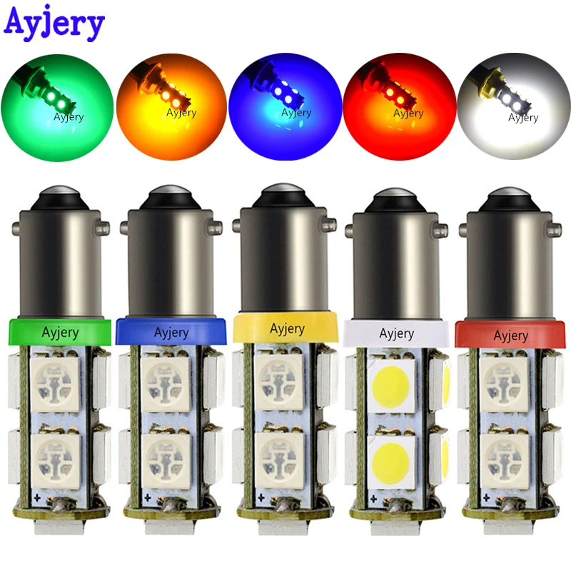AYJERY 300 шт. Светодиодные Автомобильные фары BA9S T11 T4W 5050 9 SMD номерной знак лампа