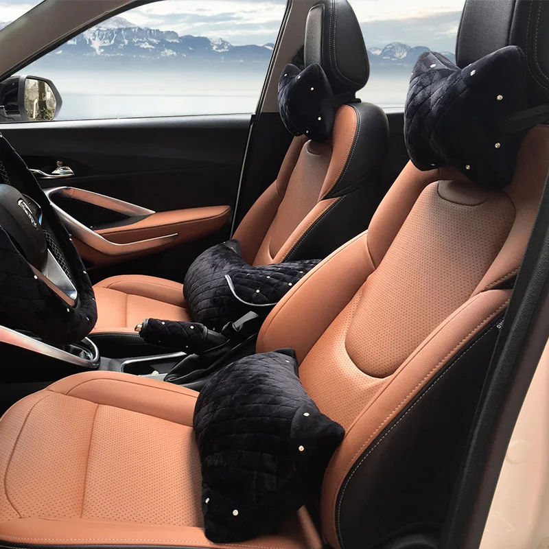 Чехол рулевого колеса автомобиля прошитой подошве Теплые зимние плюшевые