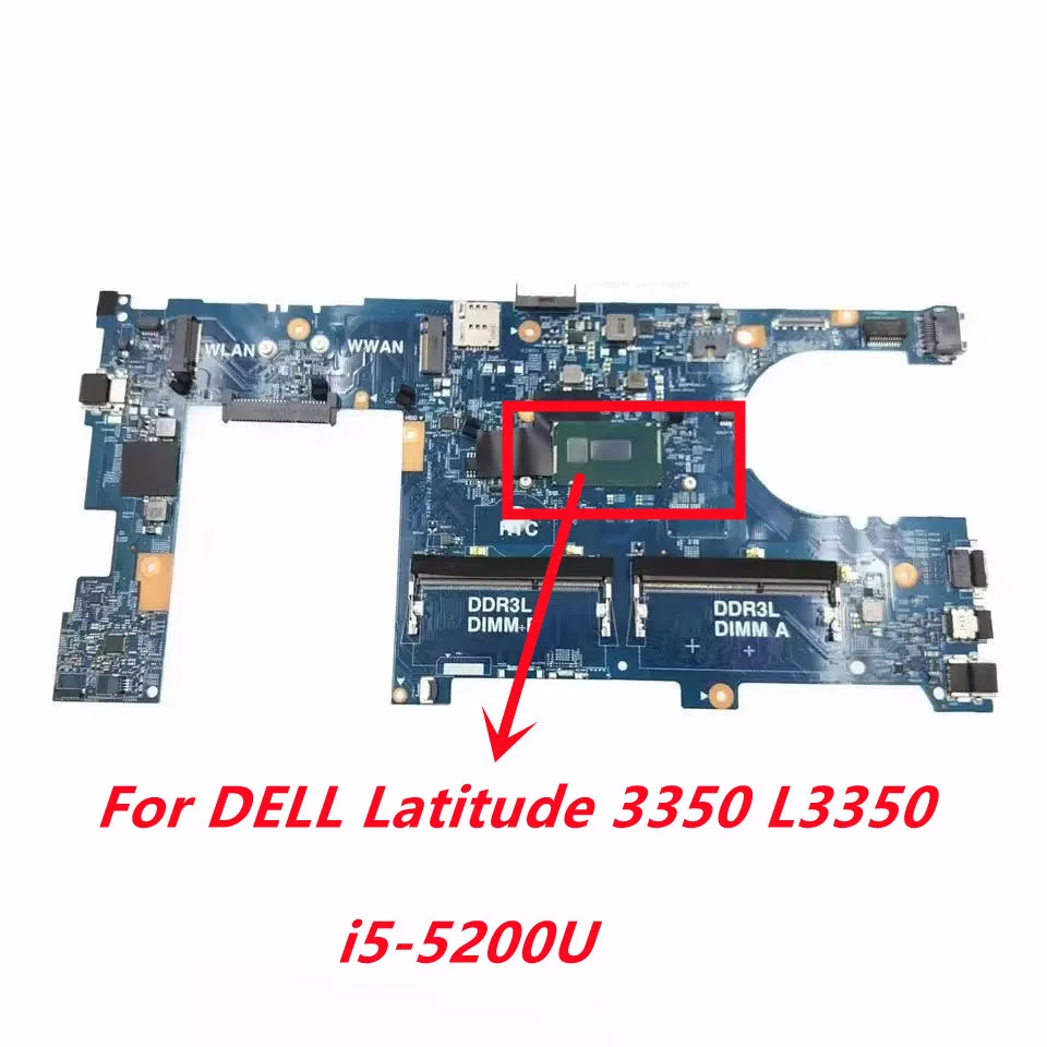 

For DELL Latitude 3350 L3350 Laptop motherboard 15203-1 with i3-5005U CN-0JV3DW 0JV3DW1 JV3DW 100% fully tested ok