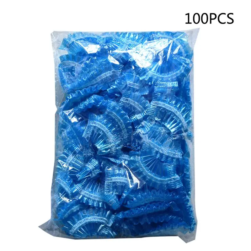 

100Pcs Thickened Disposable Plastic Waterproof Ear Protector Cover Cap Salon Hairdressing Dye Shield Earmuffs Shower Tool L4ME