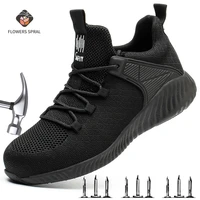 mens work shoes steel toe safety shoes work shoes mens fashion sports shoes puncture resistant indestructible protective shoes