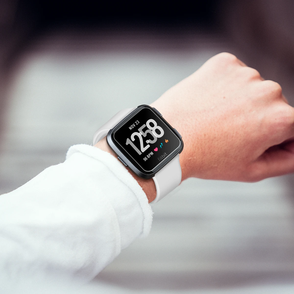 Замена Fitbit versa, ремешок Ремешок силиконовый браслет из дышащего материала, сменный спортивный ремешок для Fitbit часы Versa 61017