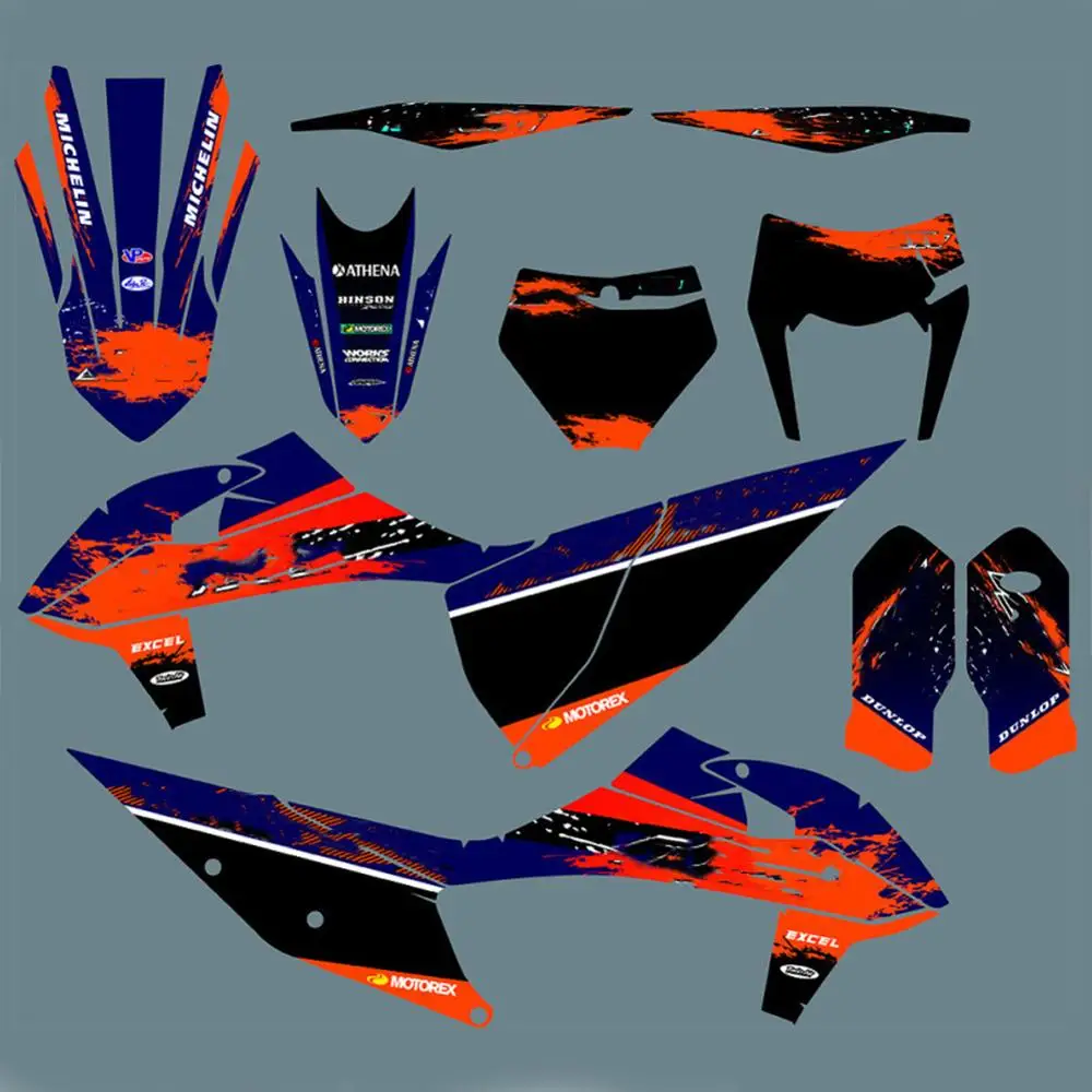 Графические наклейки для KTM 2020 2021 125 3M 150 250 300 350 400 450 500 EXC EXCF SX SXF XC XCF 2019 | Автомобили и