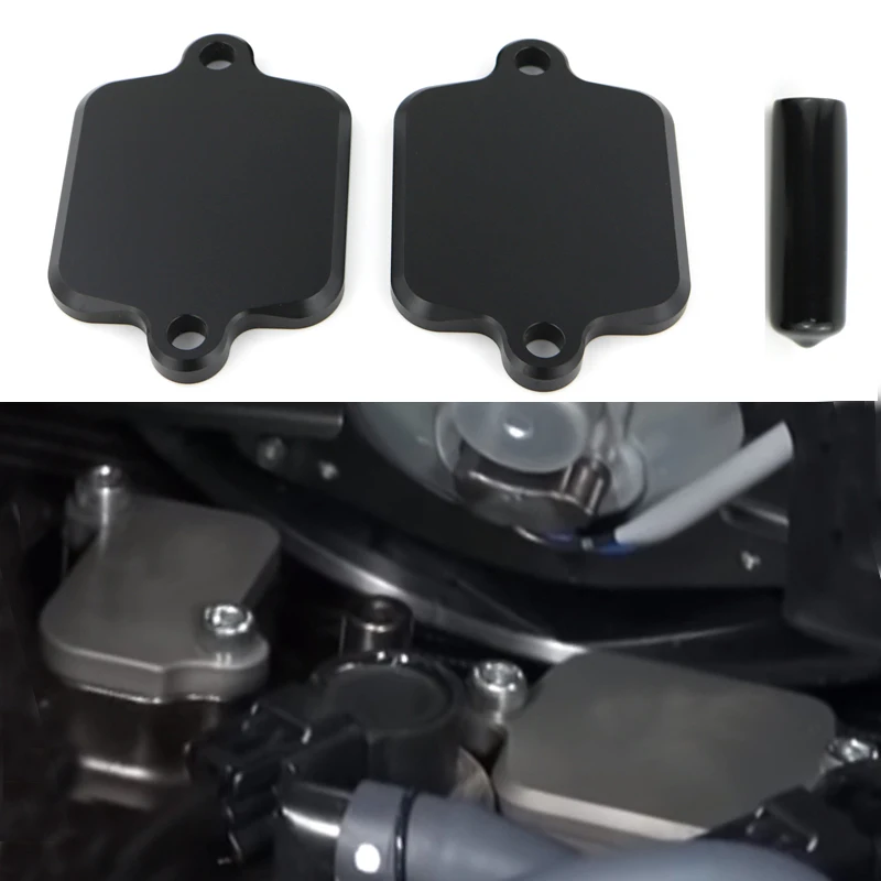 Smog Block Off Plates Cover Fit For Yamaha YZF R1 YZF R1M R1S YZF R6 YZF R6S FZ1 / FZ1 Fazer FZ6R/ FZ6 Fazer 600 FZ8 FZ10 MT-10