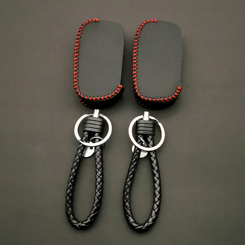 

Fashion Style Genuine Leather Key Case for Scher-Khan Magicar 7 8 9 10 Uncut Blade Fob Cover M7 M9 Folding Car Flip Remote