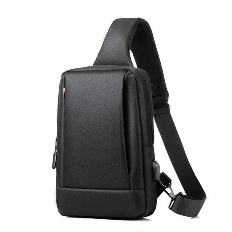 

Professional Men Chest Bag For iPad USB Backpack Charging Short Trip Messenger Bags Crossbody Shoulder Bag Male Rucksacks