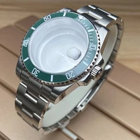 40mm mens submariner watches case bracelet 316l stainless steel watchband sapphire nh35nh36 8215 dial movement ceramic bezel