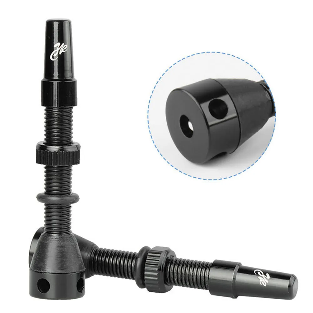 Черный комплект сердечников для вакуумного клапана бескамерного велосипеда из