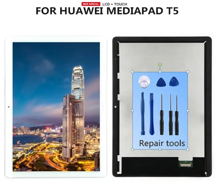ЖК дисплей и дигитайзер сенсорного экрана в сборе для Huawei MediaPad T5 10 планшета ручки