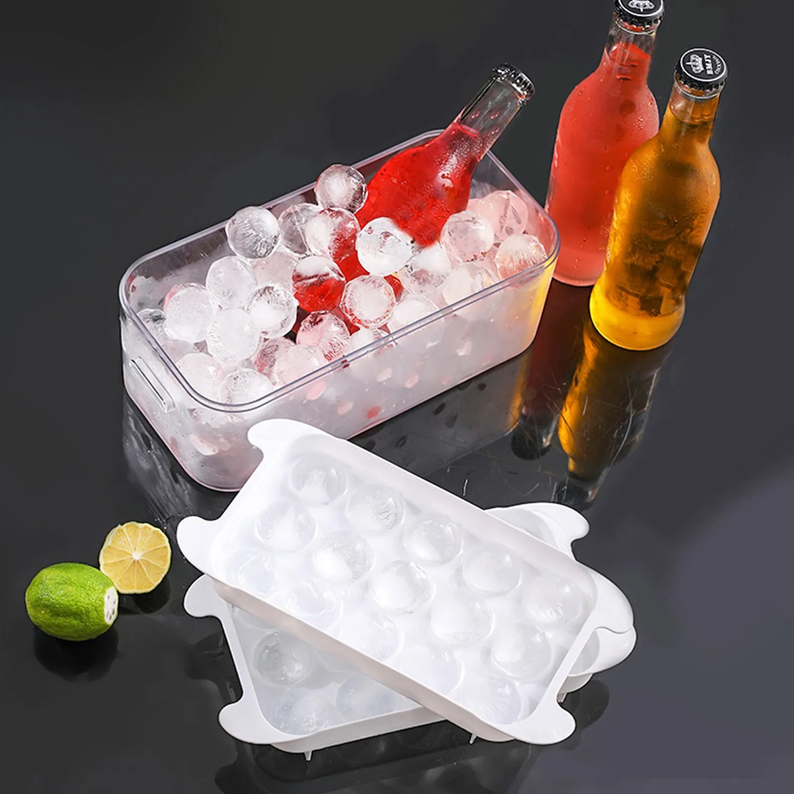 1 шт./лот кубика льда прессформы maker домашние лоток хоккейный ледяной пресс форм