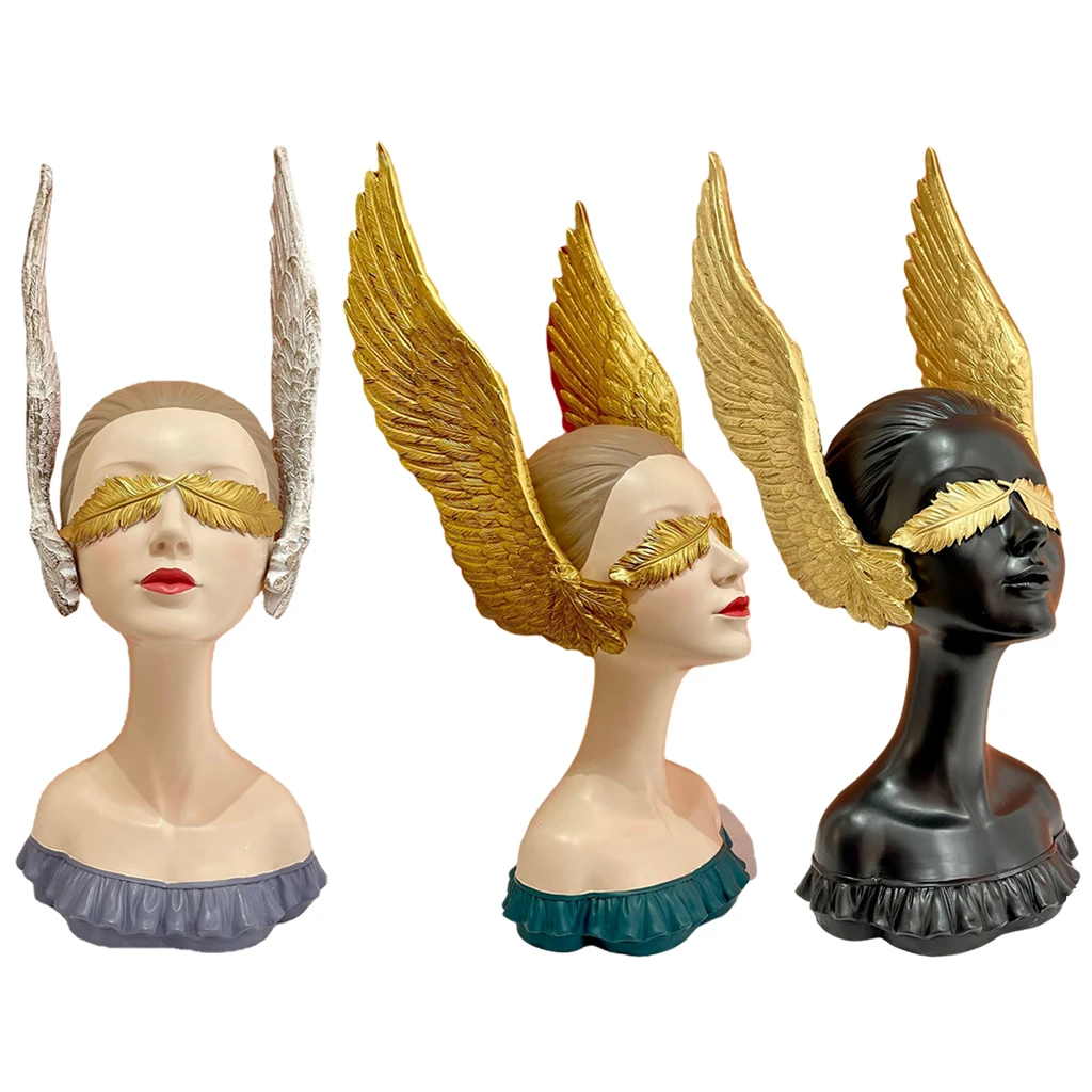 

Bust Sculpture Goddness Girl Resin Statue Figurine Craft Home Bedroom Desk Ornament Desk/Bookshelf/Dinning Table Statuette Gift