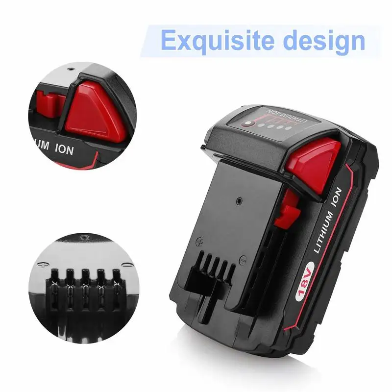

Single Layer 18V 2000mah Electric Drill Rechargeable Battery Power Tool Rechargeable Battery For MILWAUKEE 48-11-1815 M18B2 Li18