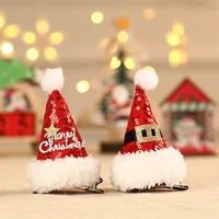 hot christmas adult children hair santa clip antler claus hairpin clip christmas hat gift cute hair clip accessories