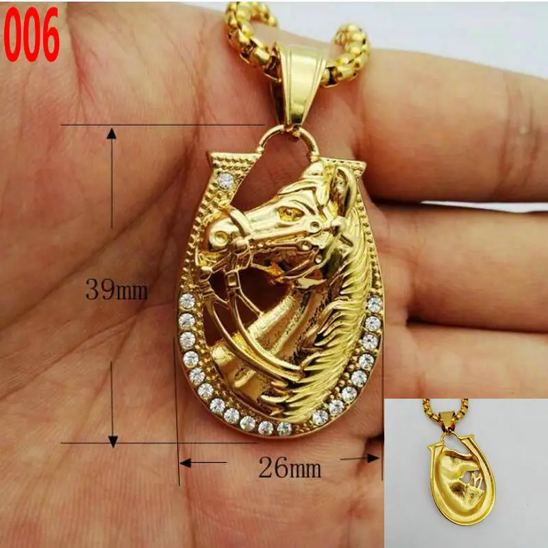 Кулон в виде головы лошади из нержавеющей стали кулон единорога