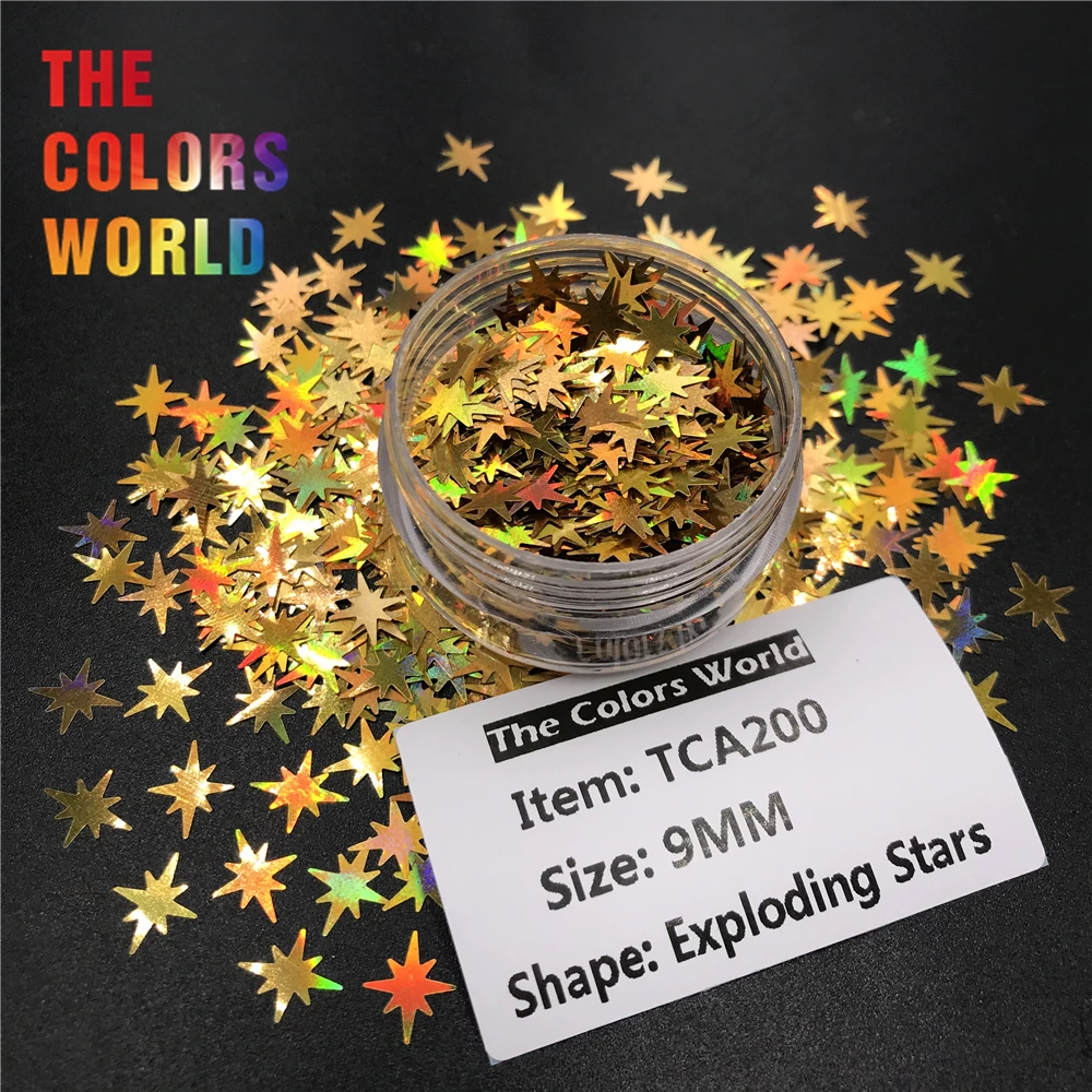 TCT 058 Polaris взрывающаяся звезда Форма блеск для ногтей estrella Полар флиса нейл арта