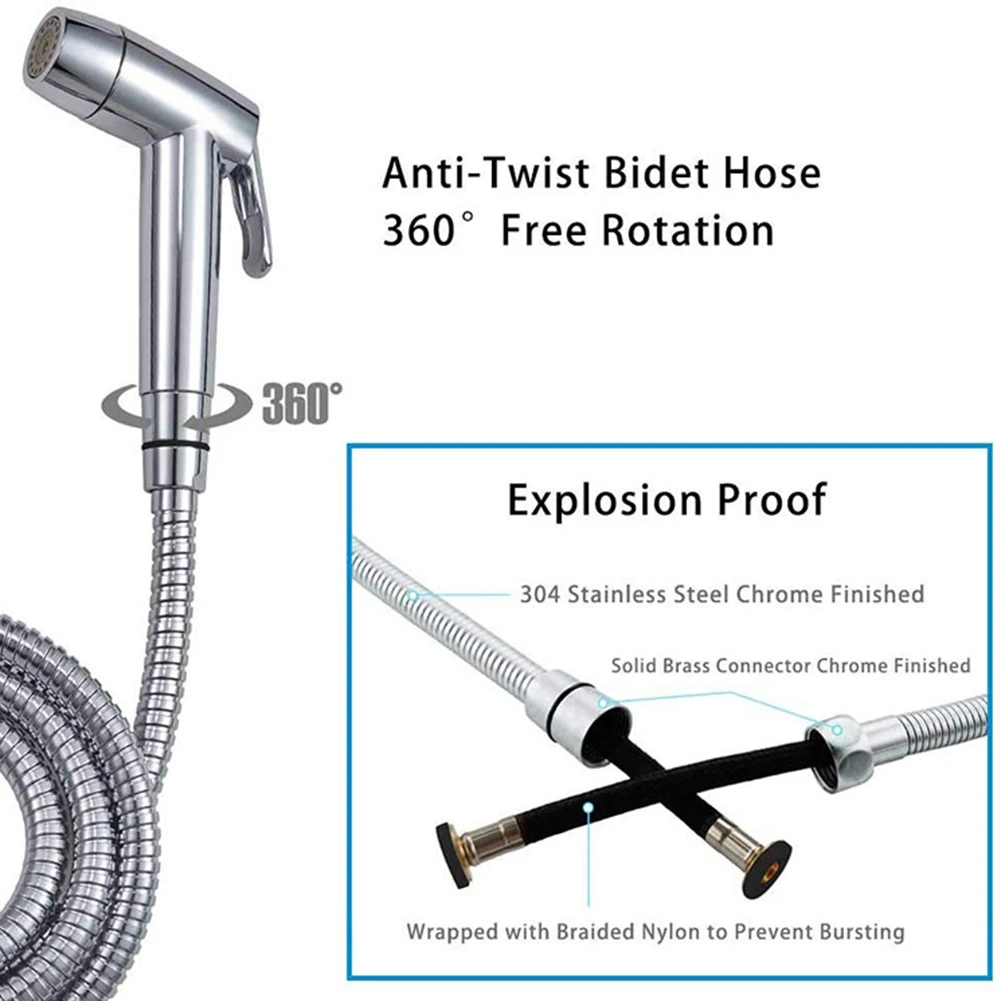 Портативный распылитель для душа лейка из нержавеющей стали биде туалета мытье