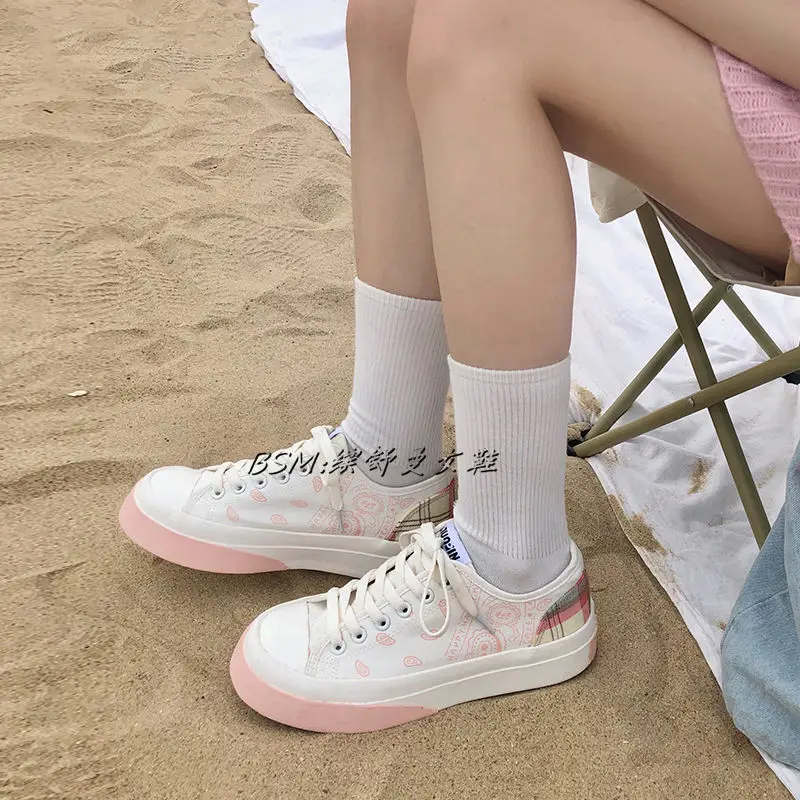 

Women's Shoes Sneakers Sports Kawaii Lolita Fashion Casual Flats Cute Vulcanized Spring Running Harajuku Tennis Dropshipping