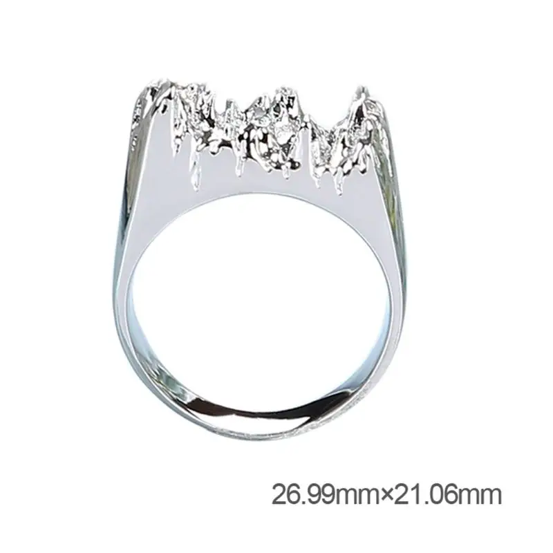 

3 Pcs/set UV Crystal Epoxy DIY Ring Silicone Mold Broken Mountain Modeling Creative Handmade Material