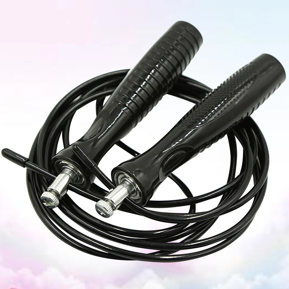 

Training Jump Rope Simple Jumping Exercise Equipment Durable Fitness Skipping Rope for Men (Black)