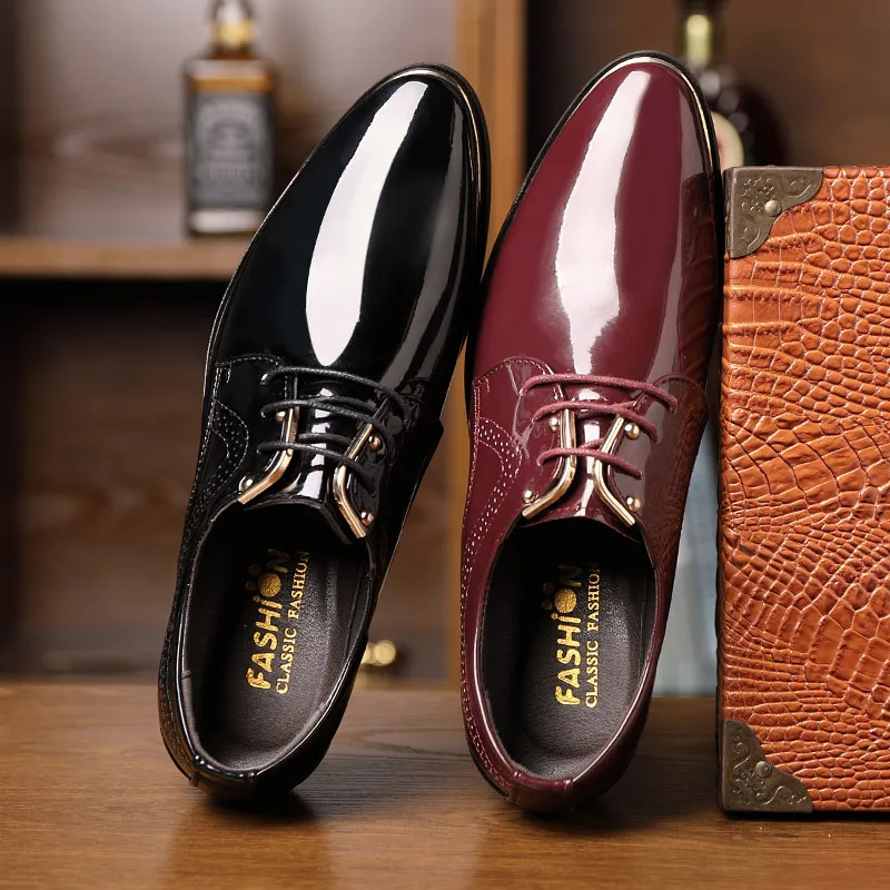 Man Business Shoes Fashion Men Wedding Dress Formal Shoes Leather Luxury Men Office Sapato Social Masculino Party Shoes Zapatos