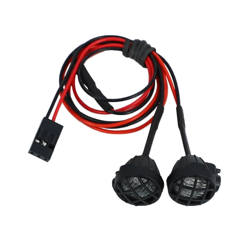 

2 шт. светодиодный круглый белый светильник с набор абажуров для 1/10 RC моделирование восхождение автомобиля Запчасти