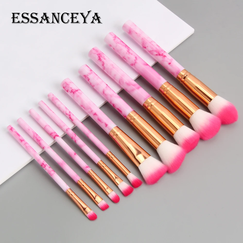 Набор кистей для макияжа ESSANCEYA 7/10 шт. мраморные кисти основы пудры румян теней