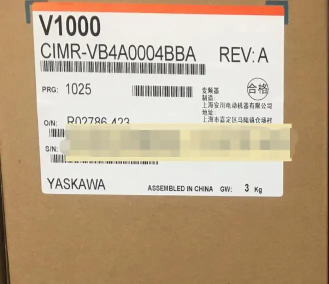

Новый оригинальный аутентичный инвертор Anchuan V1000 CIMR-VB4A0004BBA 1,5 кВт K