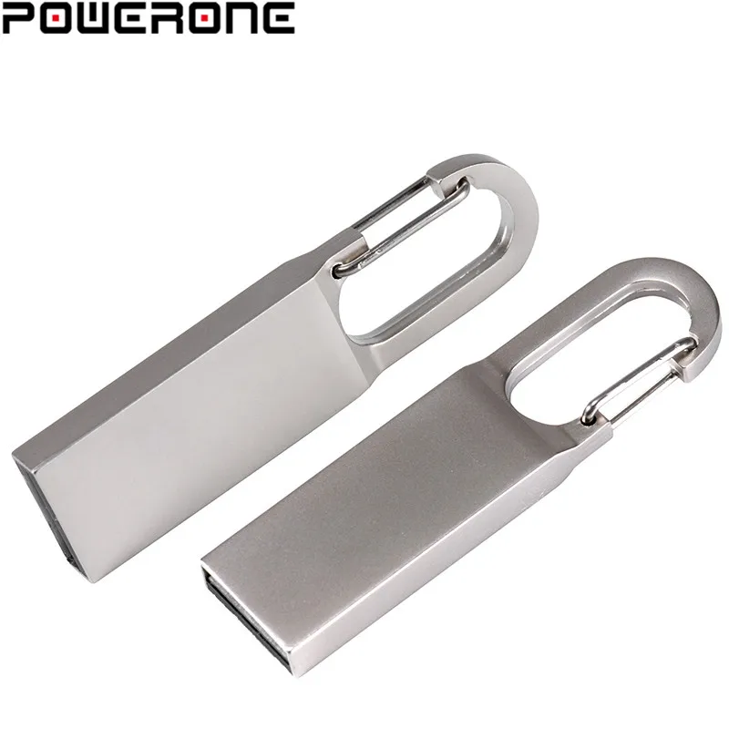 Металлический USB флеш накопитель POWERONE 16 ГБ карта 4G памяти 128 водонепроницаемый 8 4