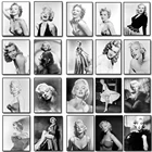 Постеры и принты из фильмов Мэрилин Монро для гостиной настенная Картина на холсте черные белые портреты домашний декор картины
