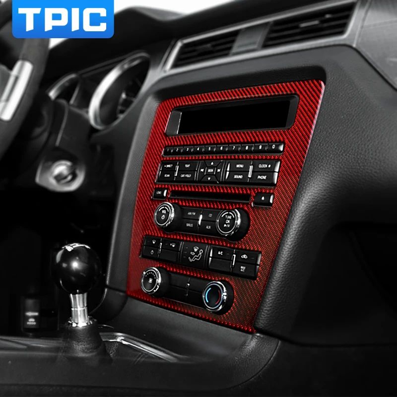 TPIC Автомобиль Стайлинг Для Ford Mustang 2009-2013 внутреннее покрытие автомобиля стикер отделка центр управления CD панель украшения авто аксессуары